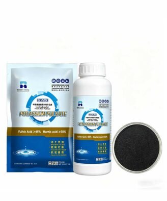 High Purity Potassium Fulvate Fertilizer Powder, Humic Acid 56% & Fulvic Acid 55%, Water Soluble Organic Plant Booster for Root Growth, Soil Conditioner, Stress Resistance, 1kg